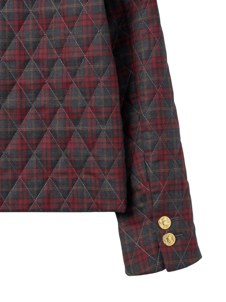 #99.1 New Quilted Jacket ( Check Wool )