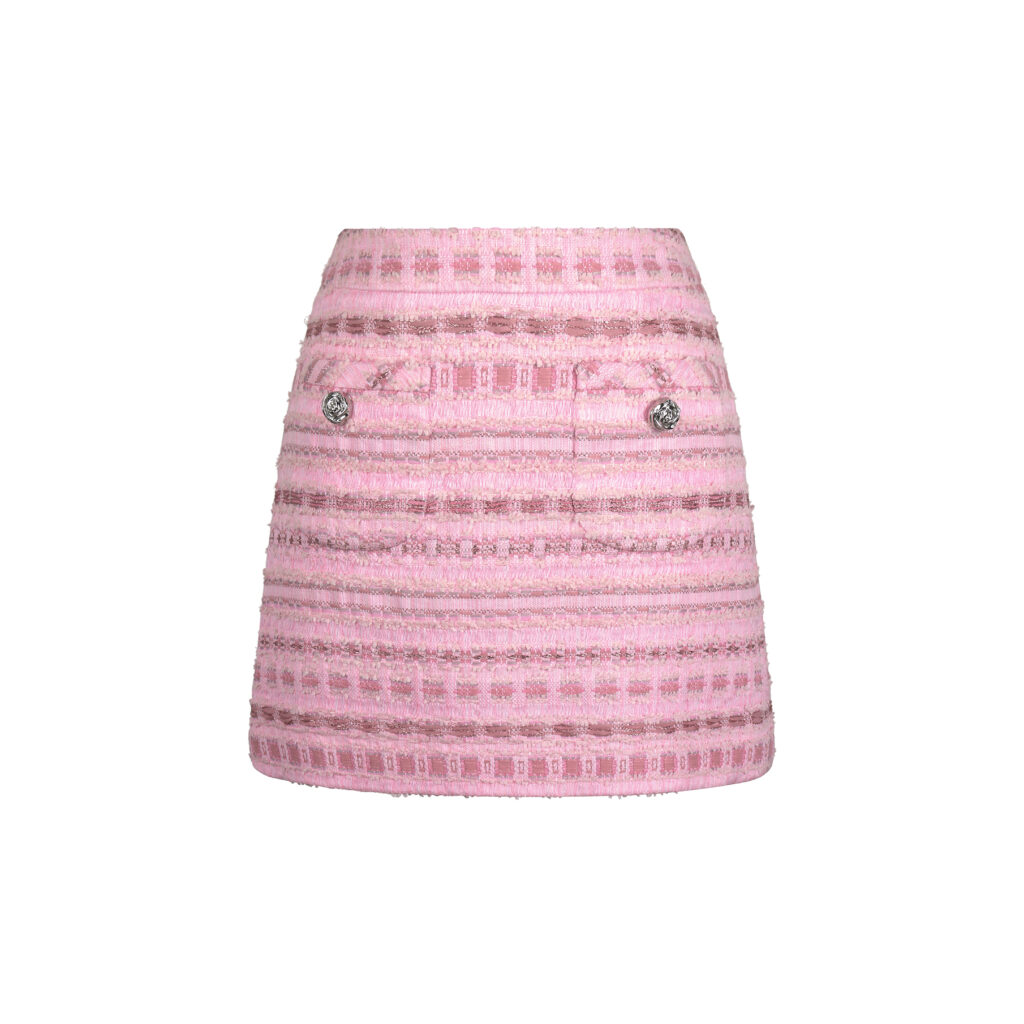 #103.1 Rose Garden Tweed Skirt