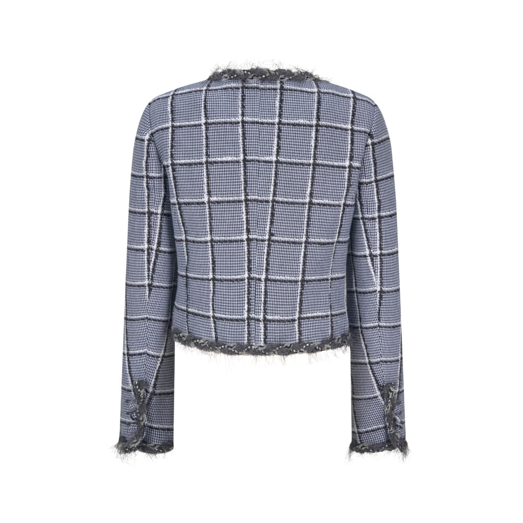 #105 Double Button Check Tweeds Jacket
