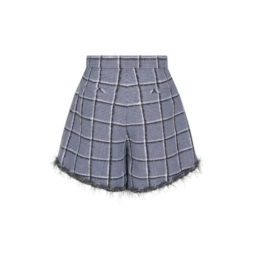Alternative view of #105.1 Double Button Check Tweeds Shorts