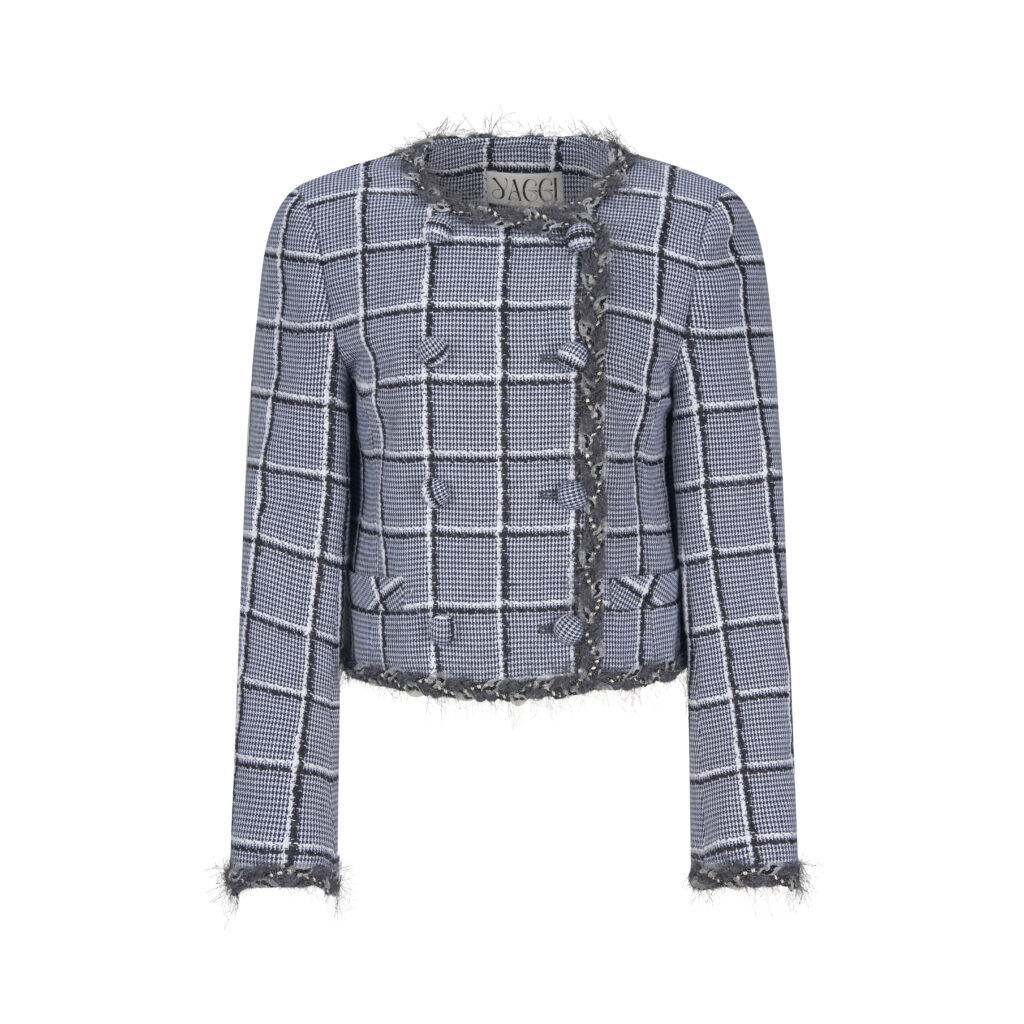 #105 Double Button Check Tweeds Jacket