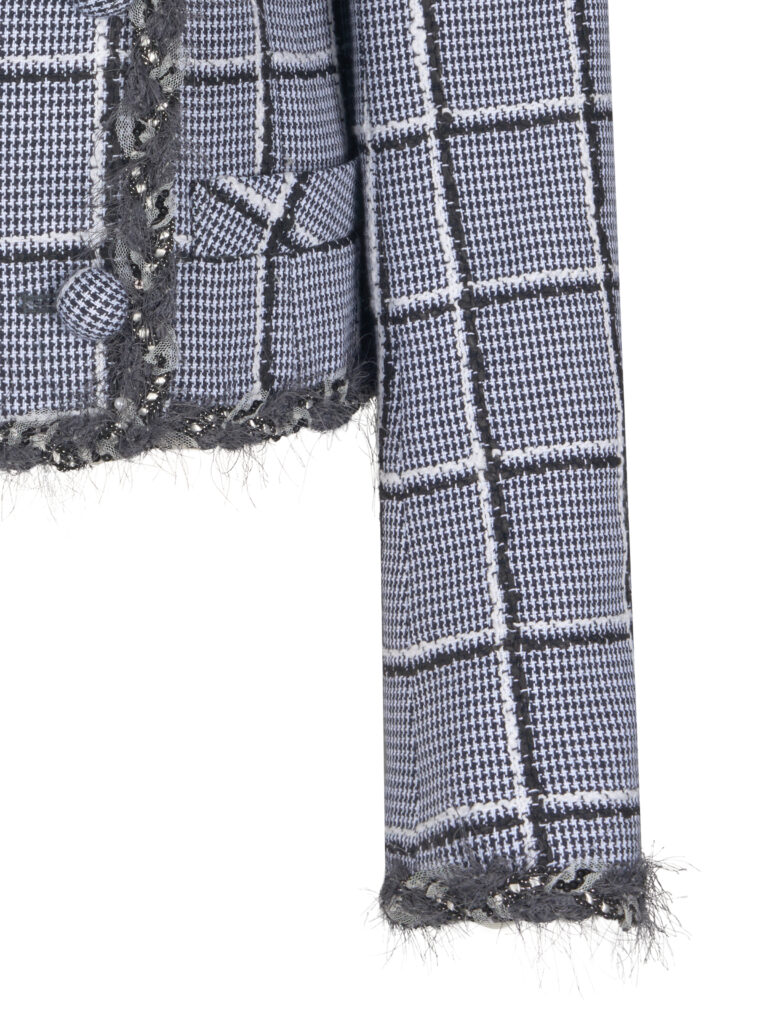 #105 Double Button Check Tweeds Jacket