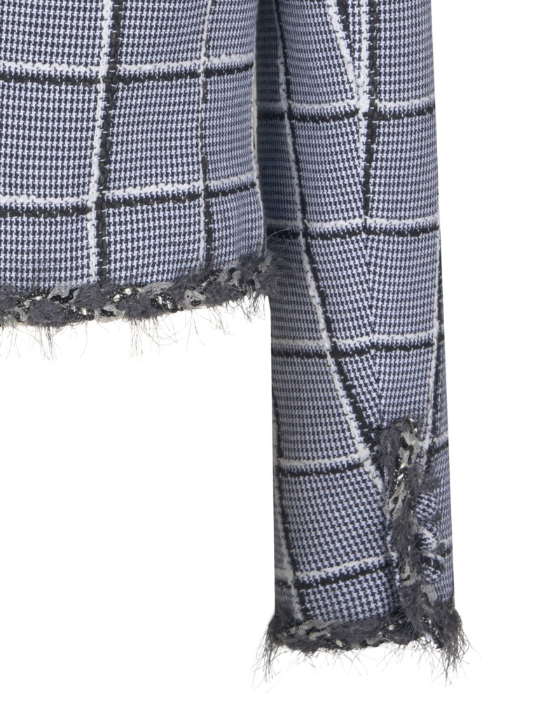 #105 Double Button Check Tweeds Jacket