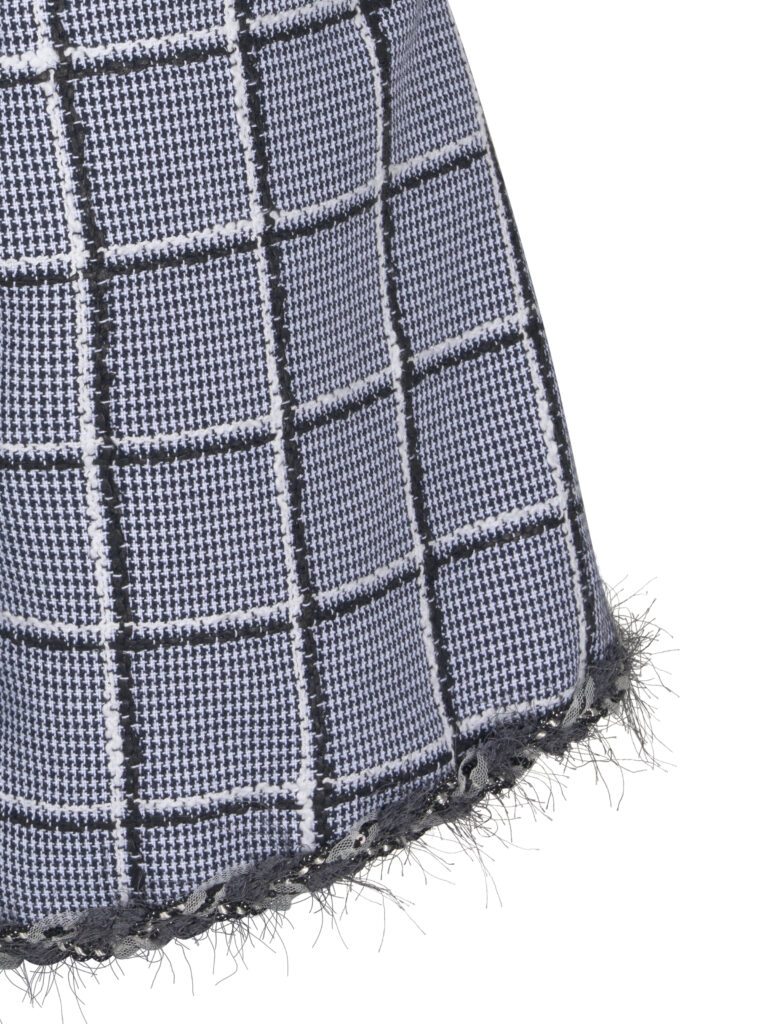 #105.1 Double Button Check Tweeds Shorts