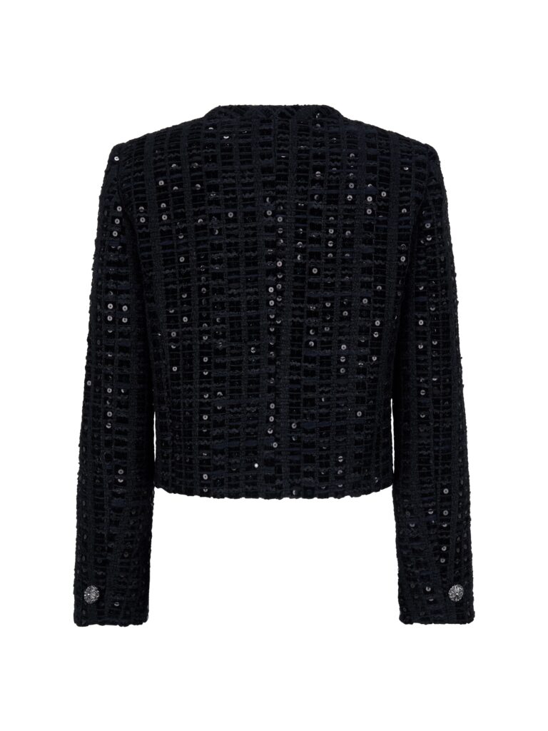 #106 Italian Black Sequin Velvet Tweed (Jacket)<br>세트 구매시 5% 할인 적용