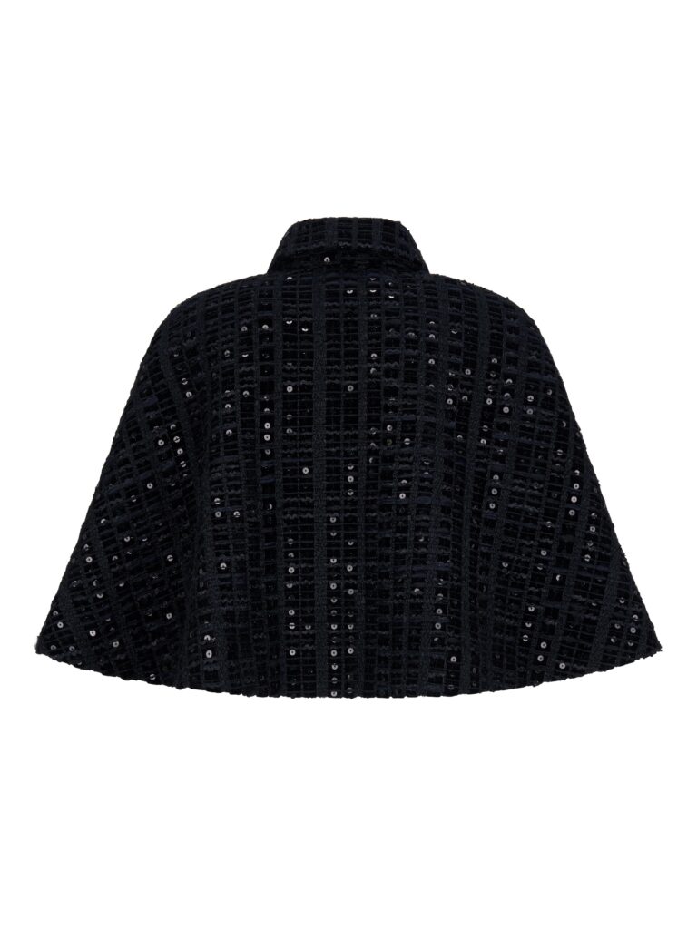 #106.2 Italian Black Sequin Velvet Tweed (Cape)<br>세트 구매시 5% 할인 적용
