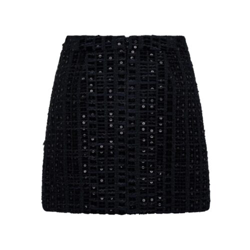 Alternative view of #106.1 Italian Black Sequin Velvet Tweed<br> (Skirt 기장 +7cm 추가 ) 세트 구매시 5% 할인 적용
