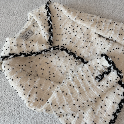 Alternative view of #98.1 Chelsea B/W Sailor Tweed Jacket (Cream)