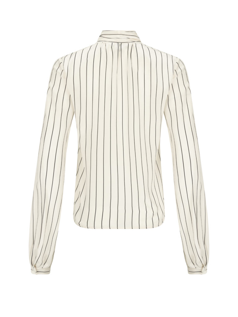 #108 Lauren Stripe Silk Blouse