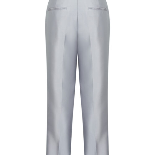 Alternative view of #107.1 Hepburn Silk Trousers (Silver Grey)