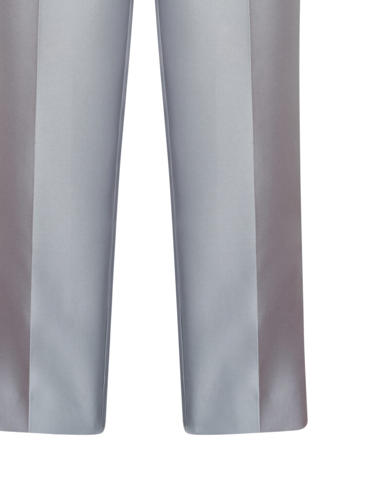 #107.1 Hepburn Silk Trousers (Silver Grey)