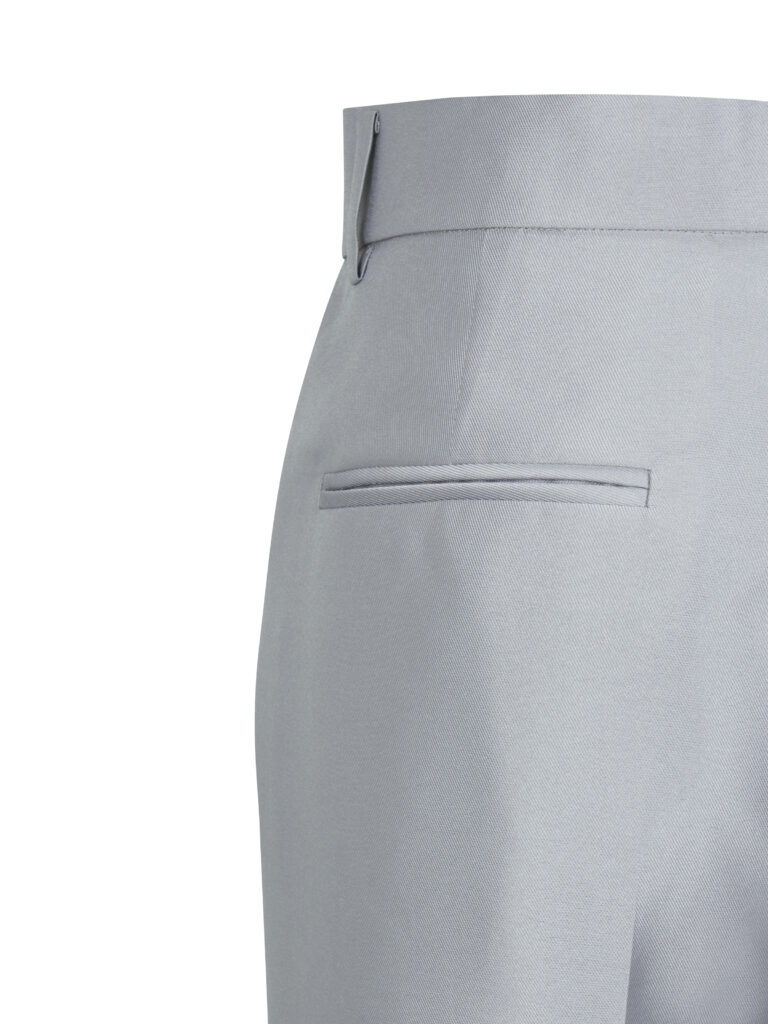 #107.1 Hepburn Silk Trousers (Silver Grey)