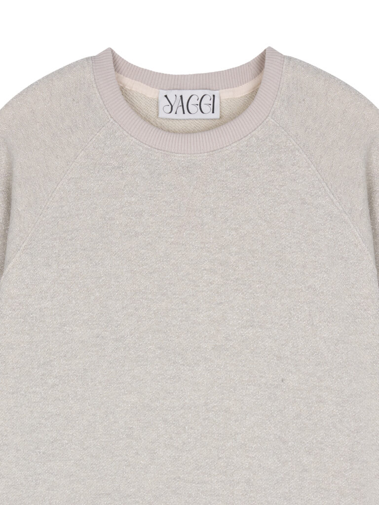 #110 Estelle Shiny Silver Sweatshirt