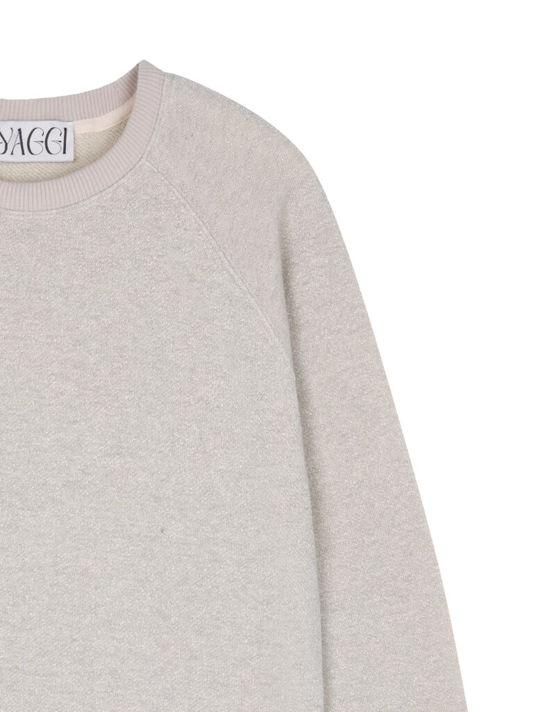 #110 Estelle Shiny Silver Sweatshirt