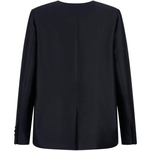 Alternative view of #114 Mikado Wool Silk Jacket (Black)