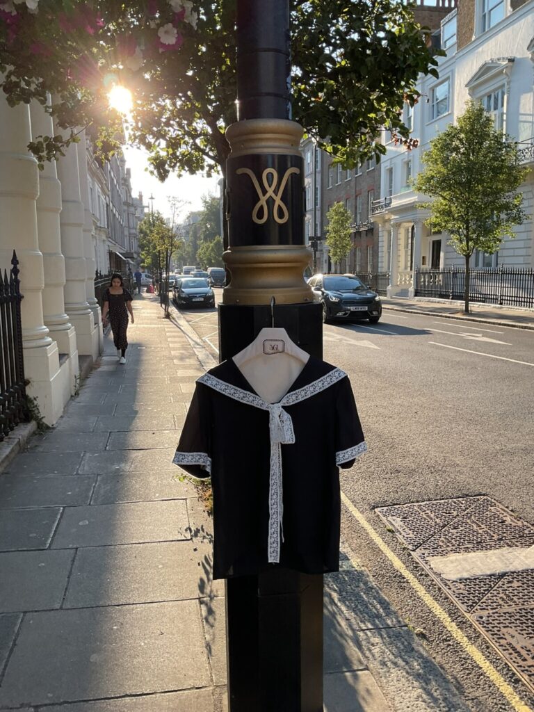#123.1 Lace Detailed Sailor Collar Blouse (Black)