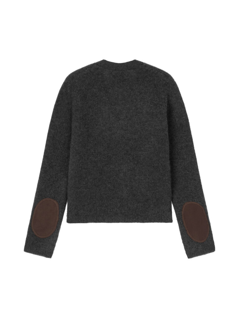 #126 Ellie Cashmere Cardigan (Dark Grey)