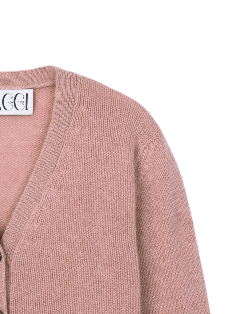 #126 Ellie Cashmere Cardigan (Indi Pink)
