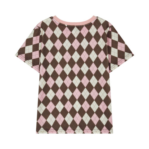 Alternative view of #127.1 Argyle T-Shirt (Pink)