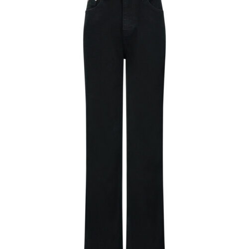 #130 Yaggi Black Straight Jeans