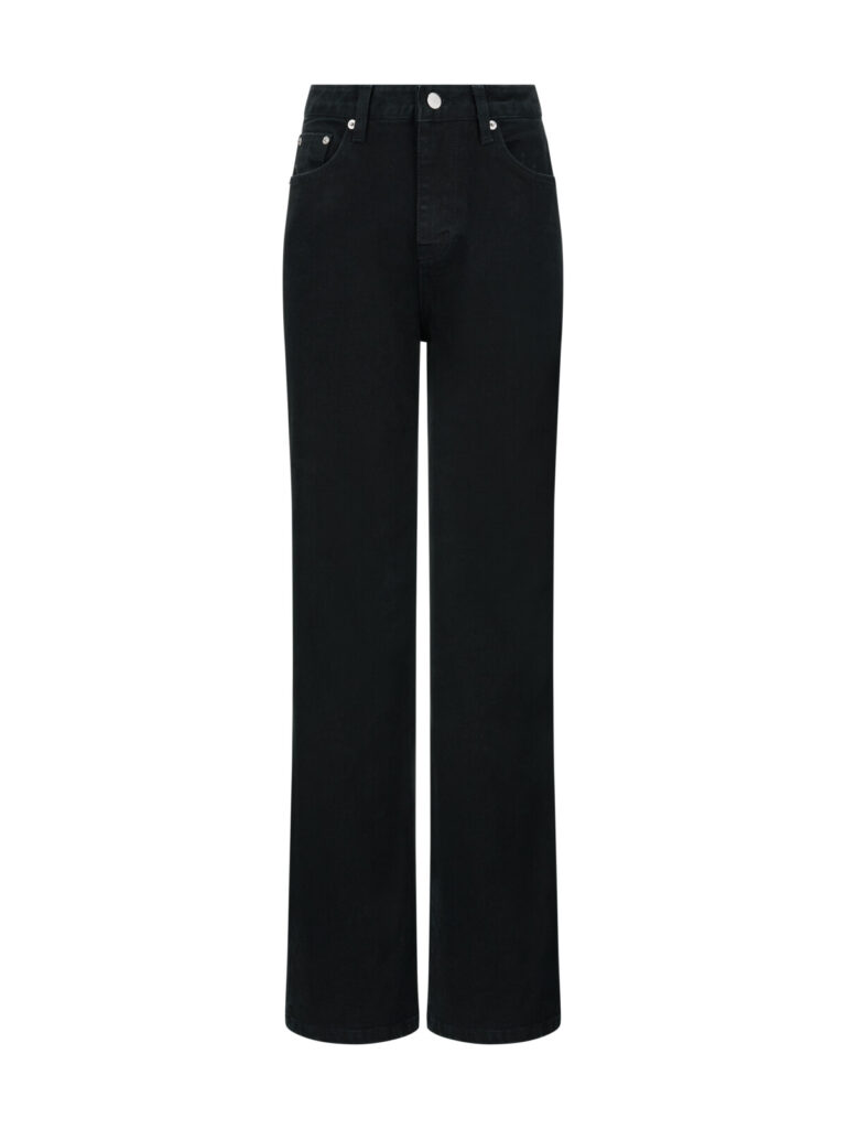#130 Yaggi Black Straight Jeans