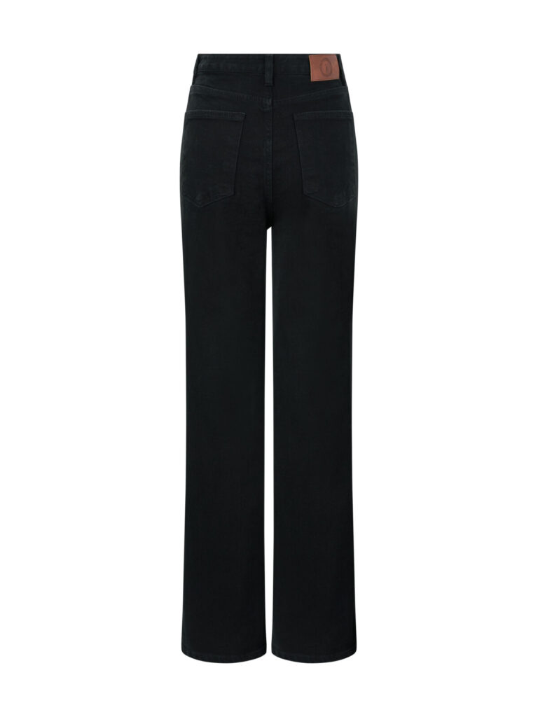 #130 Yaggi Black Straight Jeans