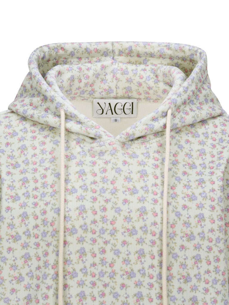 #139.1 Soft Floral Hoodie (Light Green)