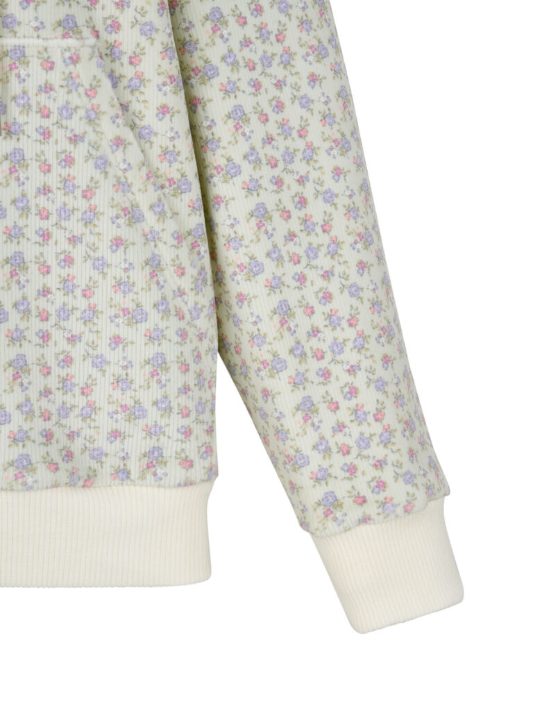 #139.1 Soft Floral Hoodie (Light Green)