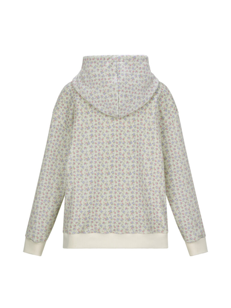 #139.1 Soft Floral Hoodie (Light Green)