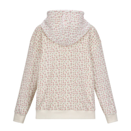 Alternative view of #139 Soft Floral Hoodie (Cream)
