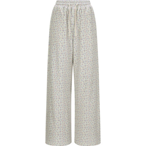#140.1 Soft Floral Tracksuit Bottoms (Light Green)
