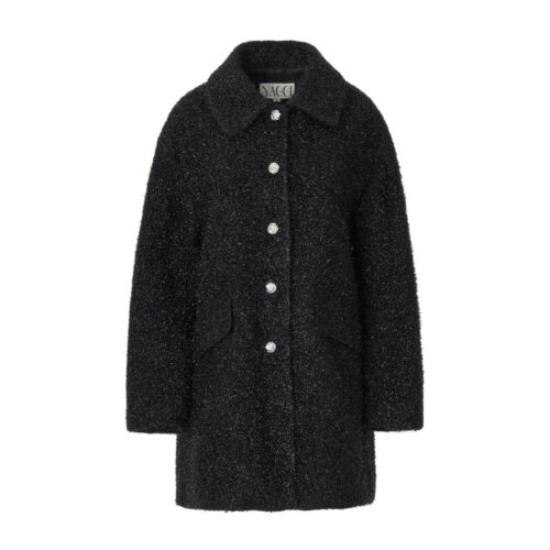 #138 Noir Tweed Coat