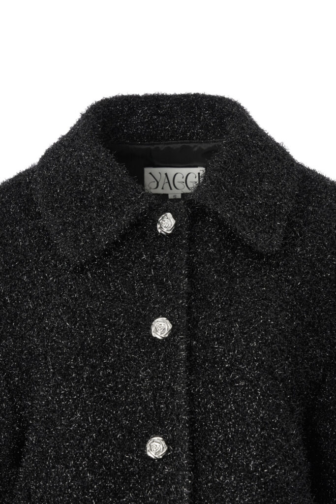 #138 Noir Tweed Coat