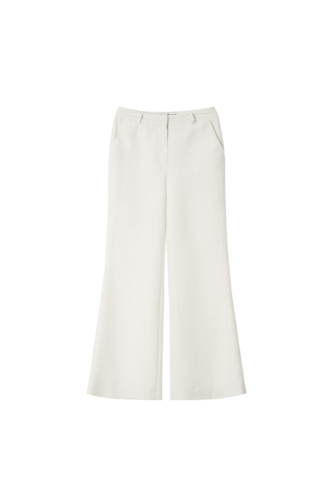 #136.1 Calvin Silk Trousers (White)