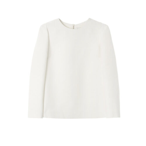 #136 Calvin Silk Top (White)