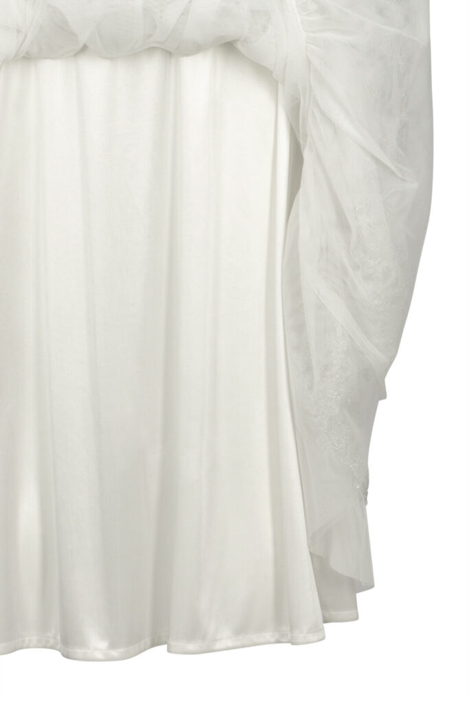 #142.1 Sophie Lace Tulle skirt (White)