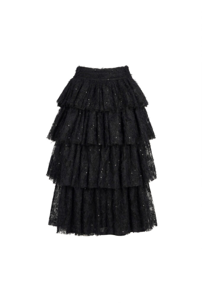 #142 Sophie Lace Tulle skirt (Black)