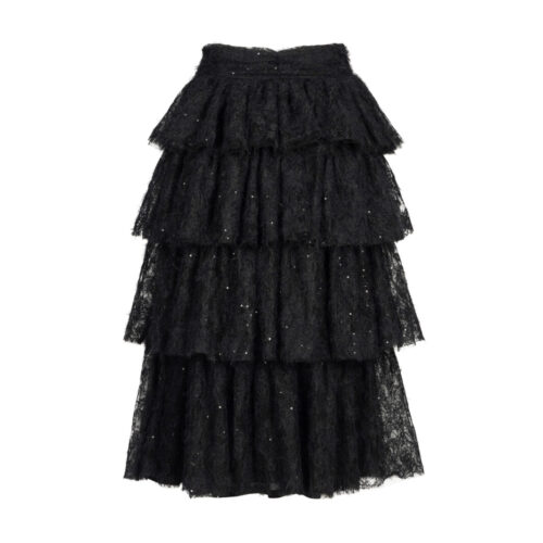 Alternative view of #142 Sophie Lace Tulle skirt (Black)