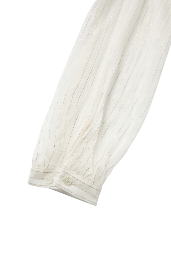 #149 Italian Chiffon Silk Bow Blouse