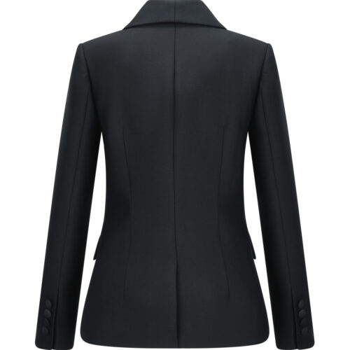 Alternative view of #148 Wool Silk Tailored Jacket (Black)