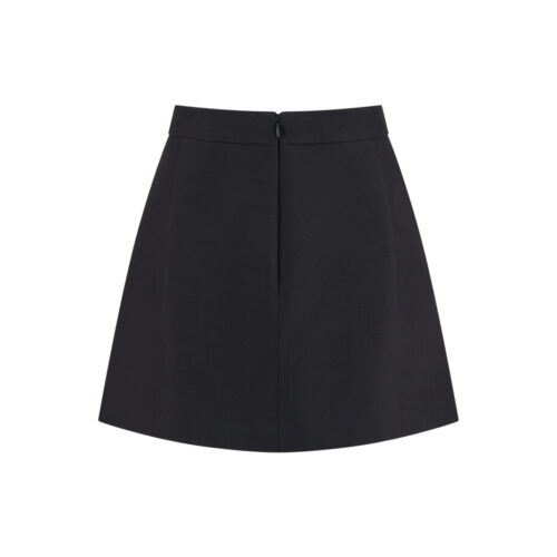 Alternative view of #148.3 Wool Silk Tailored Skirt (Grey)