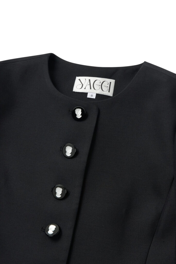 #151 Ceramic Button Wool Silk Jacket