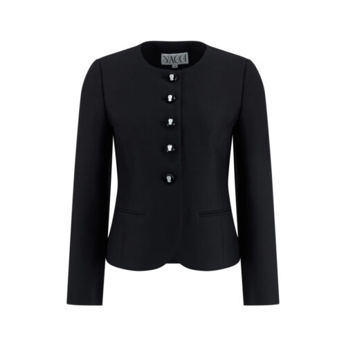 #151 Ceramic Button Wool Silk Jacket