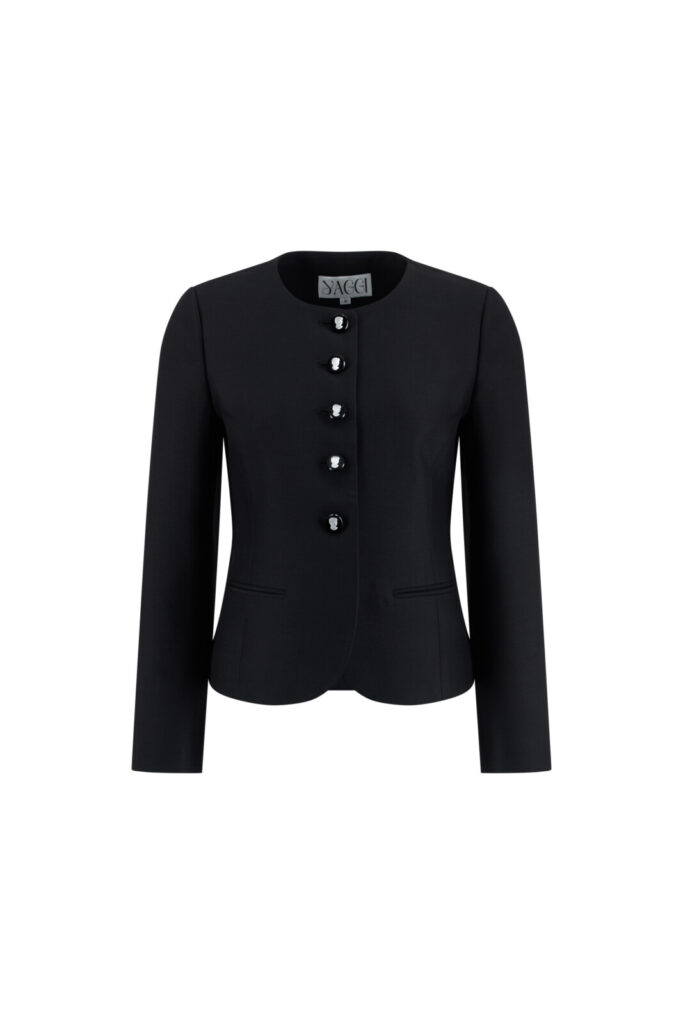 #151 Ceramic Button Wool Silk Jacket