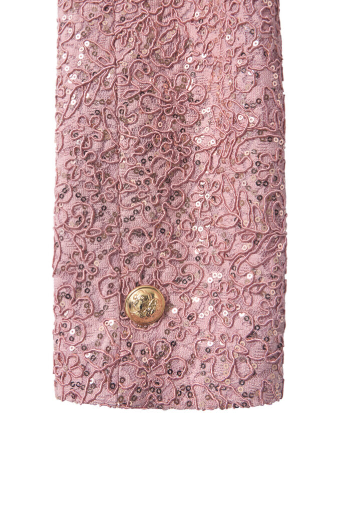 #152 Dusty Rose Sequin Lace Jacket