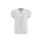 #161 Round Collar Silk Blouse