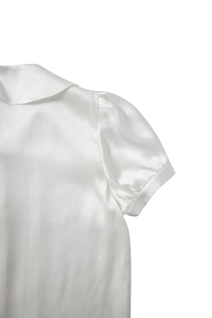 #161 Round Collar Silk Blouse
