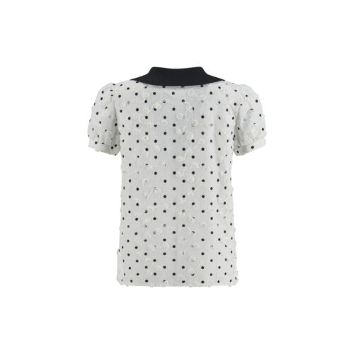 Alternative view of #161.1 Round Collar Polka Dot Blouse