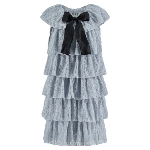 #158.1 Soft Lace Layered Dress (Blue)