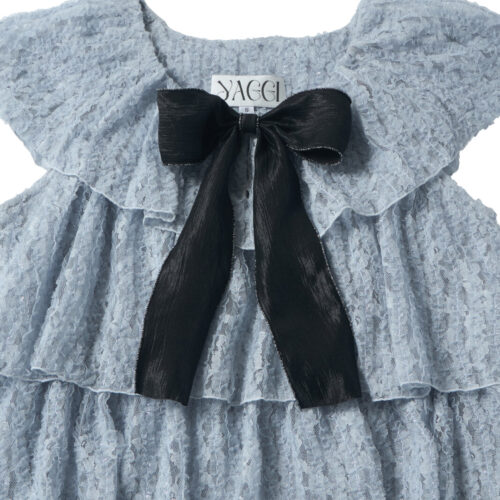Alternative view of #158 Soft Lace Layered Blouse (Blue)